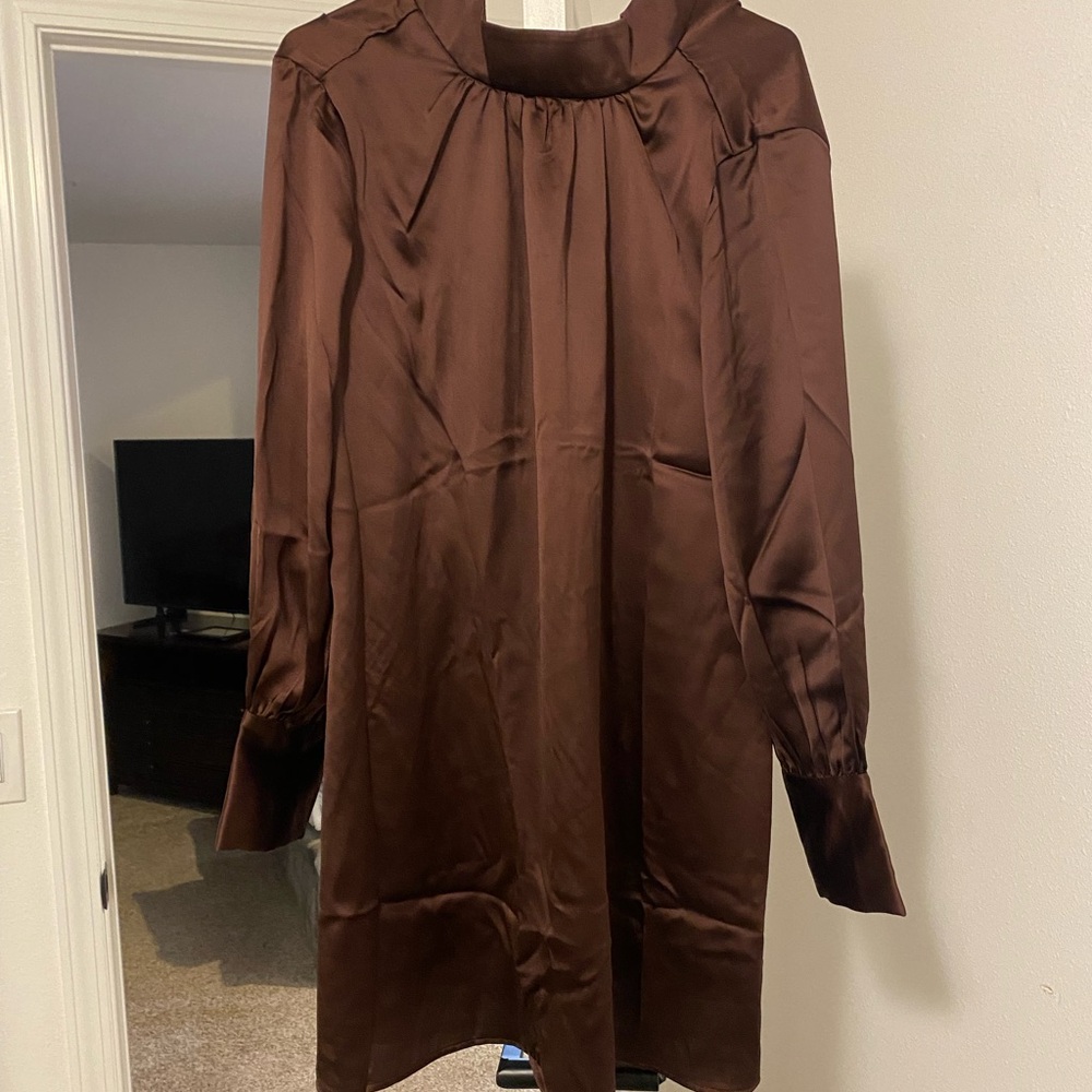 Satin Mini Dress (Size S)